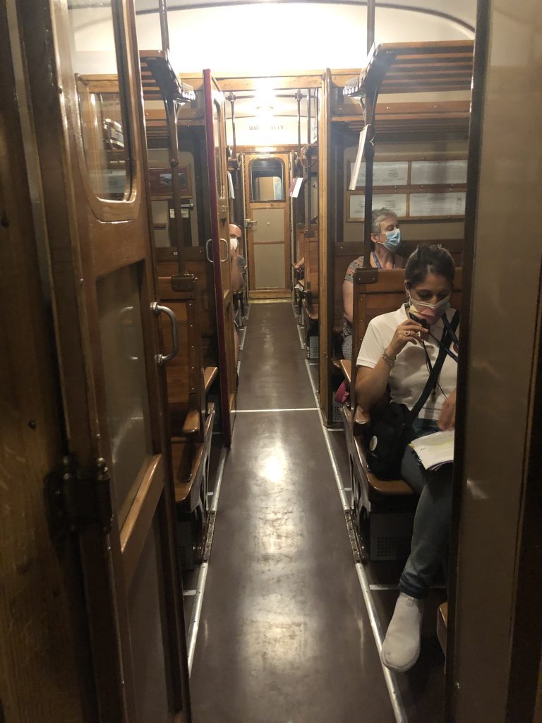 inside of the train
