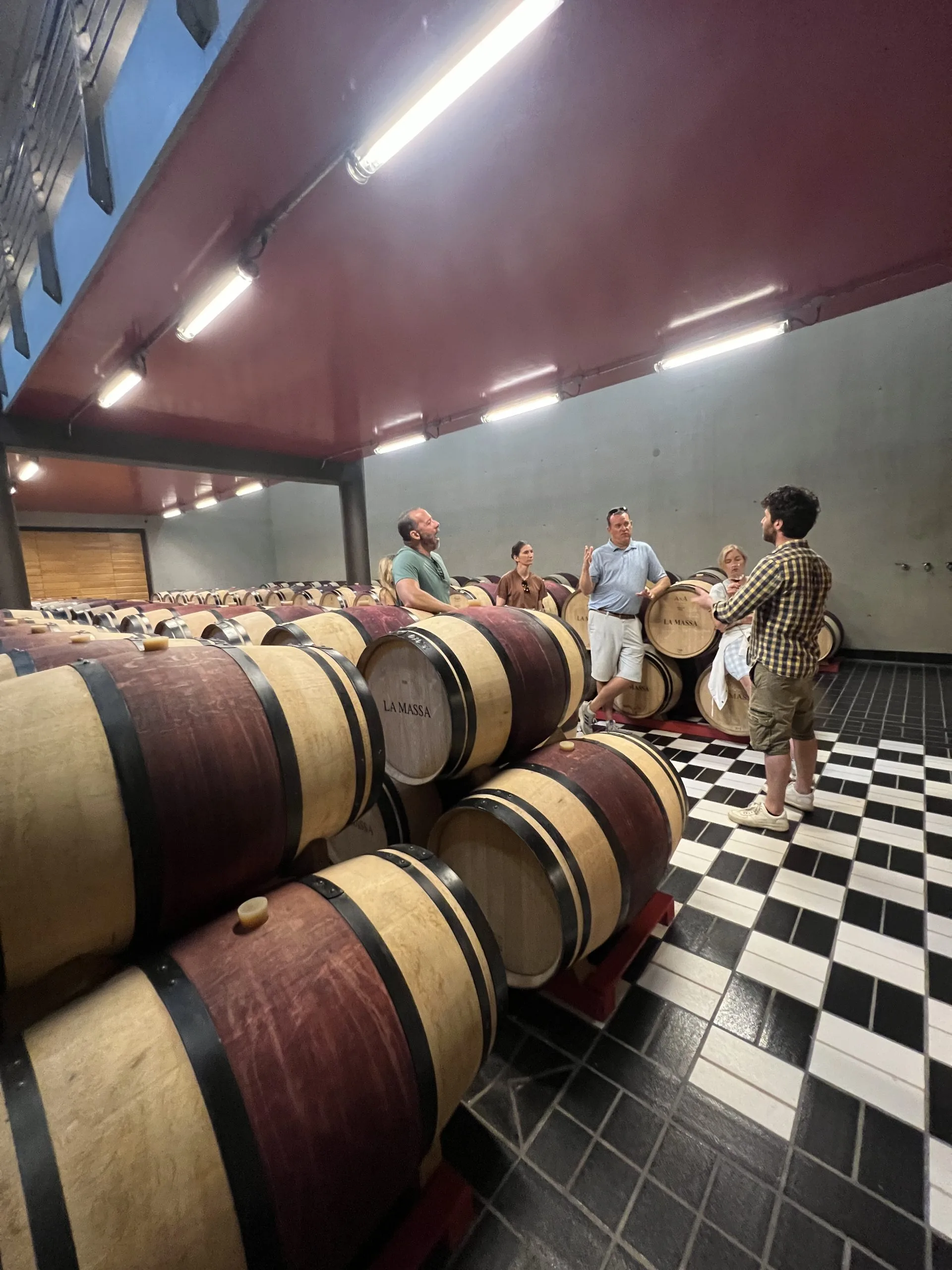 Wine tasting at a Chianti estate during a customised tour