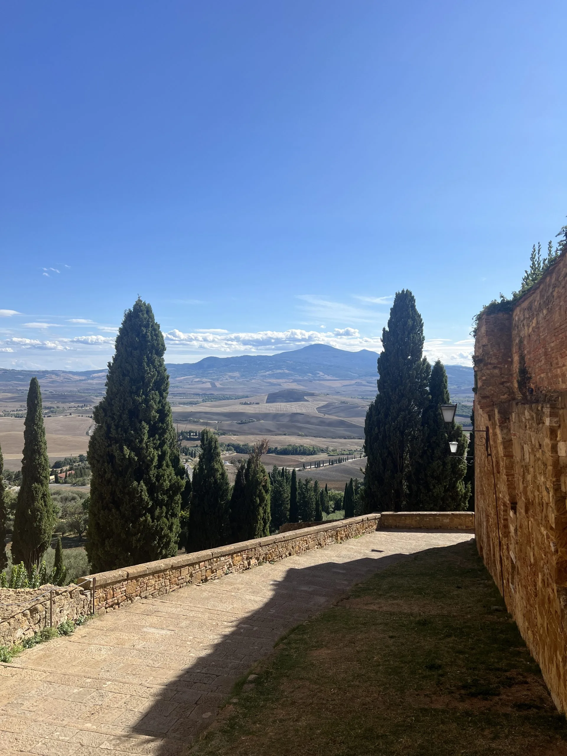 Views of Val d Orcia from Pienza